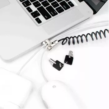 Compulocks Universal PC kabelis Lock Peripheral Security Trap Included Juoda Coiled Lock
