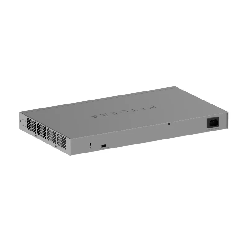 Valdomas Gigabit Ethernet komutatorius Netgear GS752TX, 48x RJ-45 10/100/1000, 10G palaikymas, 1U stovas, pilkas