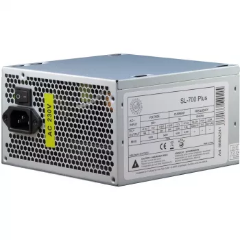 Inter-Tech SL-700 Plus - Maitinimo blokas (vidinis) - ATX12V 2,4 - AC 230 V - 700 W - aktyvus PFC (88882141)