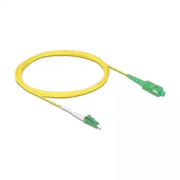 DeLOCK InfiniBand/šviesolaidinis kabelis 3 m LC SC Geltonas 83862