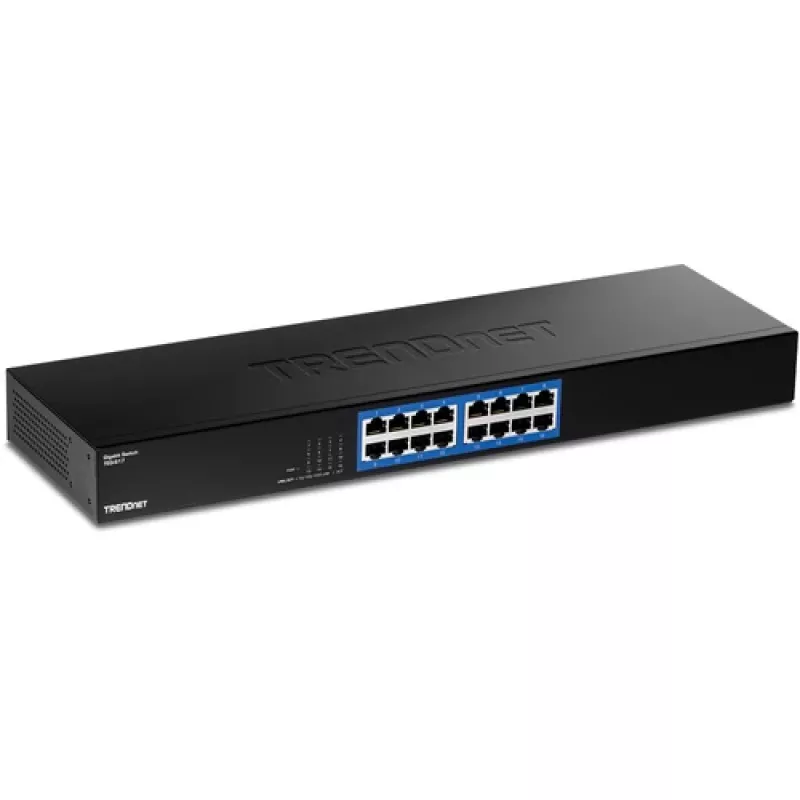 TRENDnet TEG S17 - komutatorius - 16 x 10/100/1000 - montuojamas į stovą