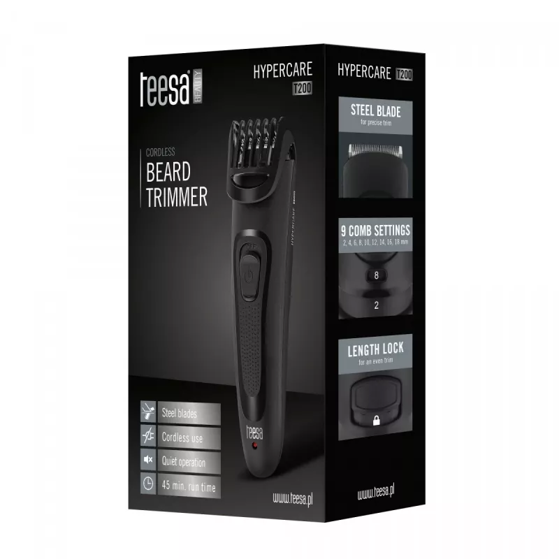 Kūno kirpimo mašinėlė HYPERCARE T200, juoda