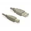 USB laidas DeLOCK 82216 USB 2.0 3m USB A USB B Pilka