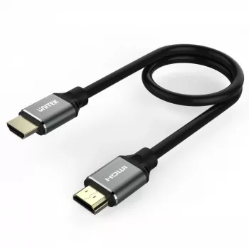 HDMI laidas Unitek C138W 2 m — HDMI 2.1, 48 Gbit/s, 4K/120Hz, HDR10 & Dolby Vision, ARC, paauksuotos jungtys