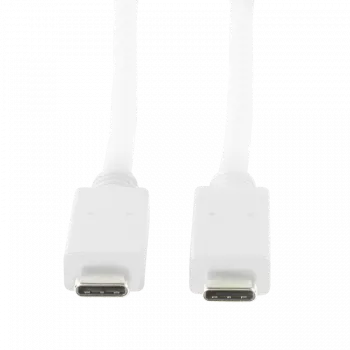 Logilink - USB kabelis - USB-C (M) į USB-C (M) - USB 3.1 Gen 2 - 20 V - 3 A - 50 cm - USB Power Delivery (3A, 60W) - Baltas (CU0130)