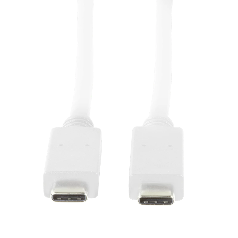 Logilink - USB kabelis - USB-C (M) į USB-C (M) - USB 3.1 Gen 2 - 20 V - 3 A - 50 cm - USB Power Delivery (3A, 60W) - Baltas (CU0130)