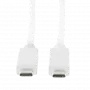 Logilink - USB kabelis - USB-C (M) į USB-C (M) - USB 3.1 Gen 2 - 20 V - 3 A - 50 cm - USB Power Delivery (3A, 60W) - Baltas (CU0130)