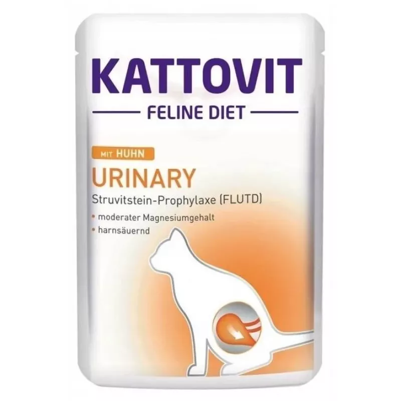 KATTOVIT Feline Diet Urinary Chicken - drėgnas kačių maistas - 85 g