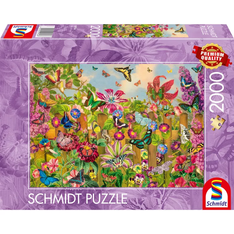 Dėlionė Schmidt Spiele Beautiful Butterfly Garden — 2000 dalių, modelis 59746
