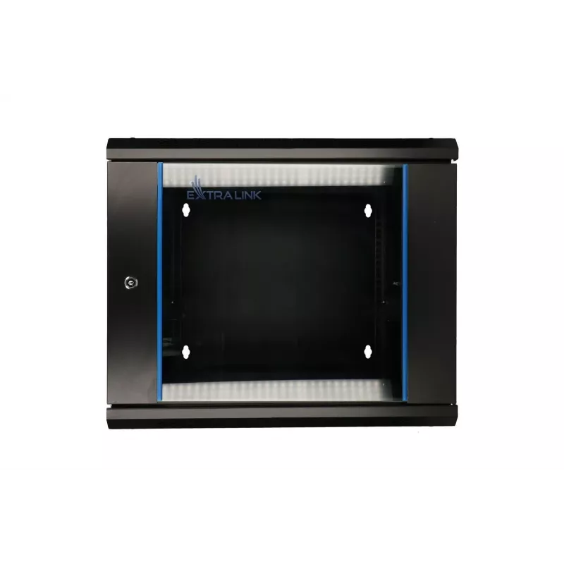 Extralink Rackmount cabinet 6U 600x600 AZH Juoda wall mounted, swing type