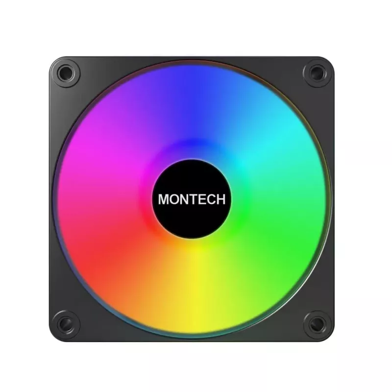 Montech GF120 V2 ARGB kompiuterio korpuso ventiliatoriaus modulis 12 cm juodas 1 vnt.