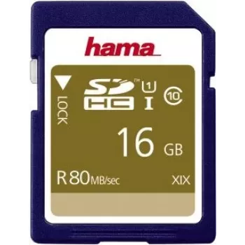 Hama 00124134 atminties kortelė 16 GB SDHC UHS-I Class 10