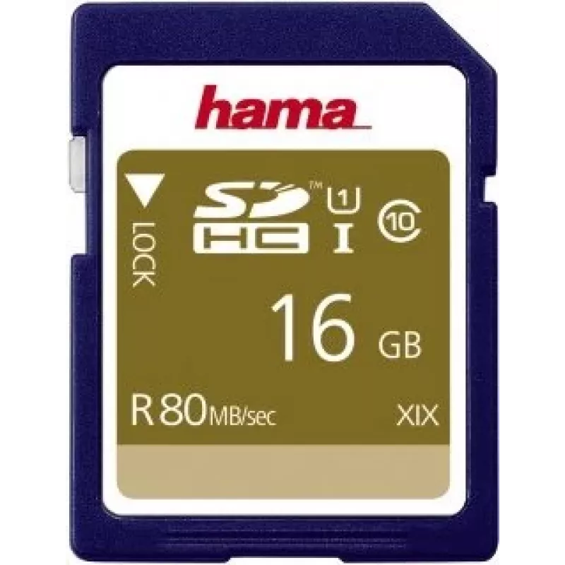 Hama 00124134 atminties kortelė 16 GB SDHC UHS-I Class 10