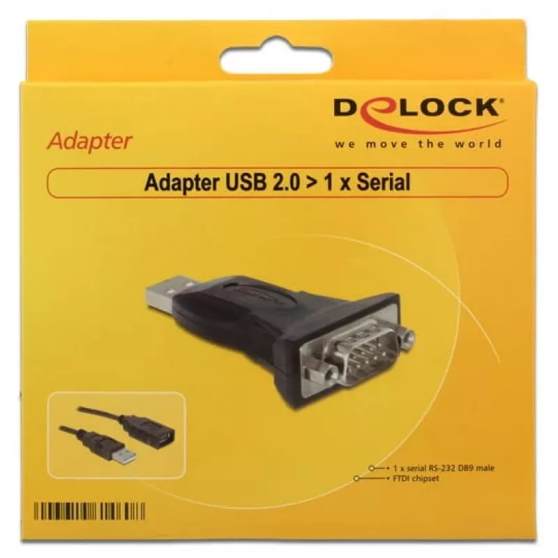 USB į nuosekliosios sąsajos adapteris DeLOCK 61460
