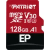MicroSDXC atminties kortelė PATRIOT 128 GB Class 10 U3 V30, skaitymo greitis 100 MB/s, rašymo greitis 80 MB/s, microSDXC