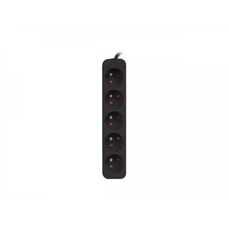 Maitinimo ilgintuvas Lanberg PS0-05E-0150-BK 1,5 m 5 kintamosios srovės lizdai patalpoms juodas