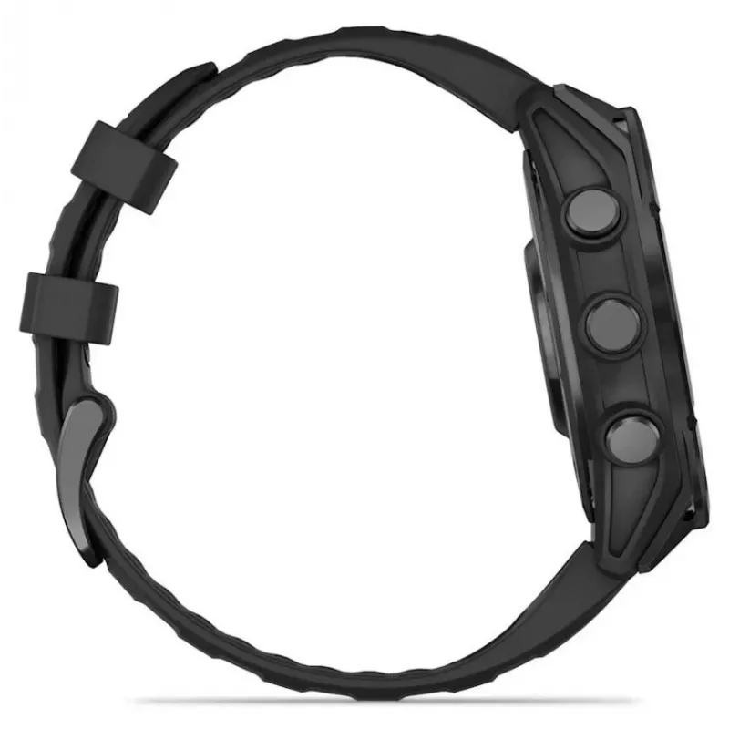 Garmin Fenix 8 3,56 cm (1,4) AMOLED 47 mm Skaitmeninis 454 x 454 pikseliai Liečiamas ekranas Juodas Wi-Fi GPS (palydovas)