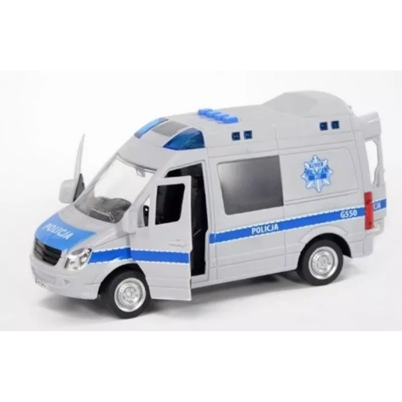 Mechaninis žaislas Madej modelis 075007 — Policininkas su garsu, prisukamas mechaninis veiksmas
