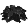 LABEL THE kabelis PRO sieninis Velcro kabelių laikiklių rinkinys, 50 vnt. - juoda