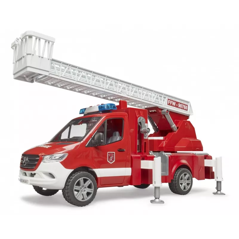 Gaisrinis automobilis BRUDER 02673 raudonas baltas ABS sintetika 4 metai
