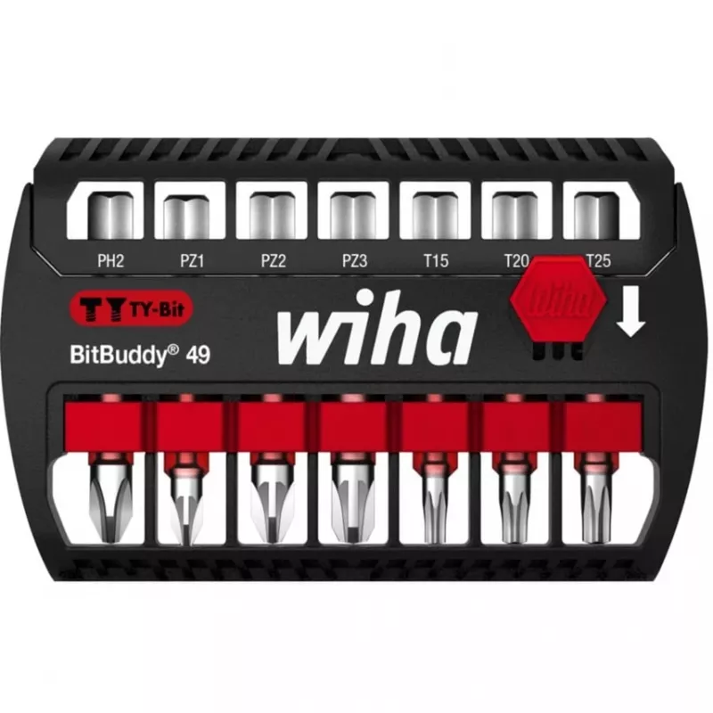 Bitų rinkinys Wiha BitBuddy TY 49 mm