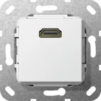 GIRA HDMI lyties keitiklis, grynai baltas, 566903 (566903)