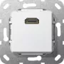 GIRA HDMI lyties keitiklis, grynai baltas, 566903 (566903)