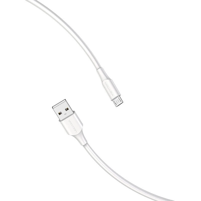 Kabelis USB 2.0 į MICRO-B / 1 m baltas Ctiwf Vention