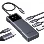 Ugreen Uno - Šakotuvas - 6-in-1 USB C - 1 x HDMI + 2 x USB-C 3.2 Gen 2 + 2 x USB-A 3.2 Gen 2 + 1 x USB-C (maitinimas) (35998)