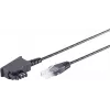 Telefono laidas S/CONN 12-09075 10 m Juodas