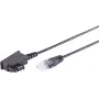 Telefono laidas S/CONN 12-09075 10 m Juodas