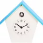 NeXtime klok 3108bl Birdy, 24.5x25.5x9.8 cm, sieninis, mėlynas/baltas
