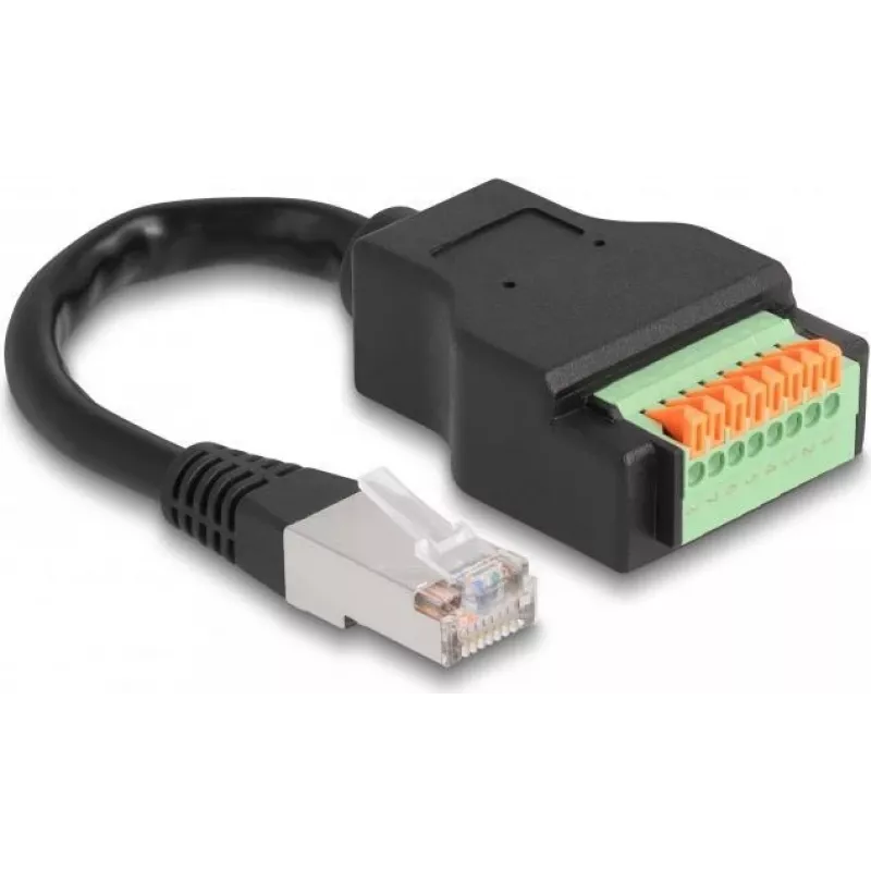 DeLOCK RJ45 laidas kat.5e kištukas į gnybtų bloko adapterį 15 cm