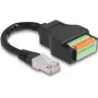 DeLOCK RJ45 laidas kat.5e kištukas į gnybtų bloko adapterį 15 cm