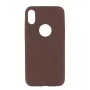 Apsauginis dėklas Tellur plonas Synthetic Leather, skirtas iPhone X/XS — rudas
