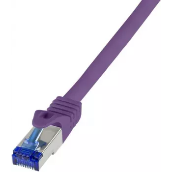 Logilink Professional Ultraflex - Jungiamasis kabelis - RJ-45 (M) į RJ-45 (M) - 50 cm - 6 mm - S/FTP - Cat.7 Raw Cable (kabelis) / CAT 6a (jungtys) - Be halogenų, Lieta konstrukcija, Apsaugotas nuo užkabinimo - alyvinė, R