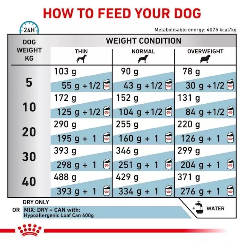 Sausas šunų ėdalas Royal Canin Hypoallergenic veterinarijos formulė, 2 kg, paukštiena, suaugusiems šunims, be glitimo