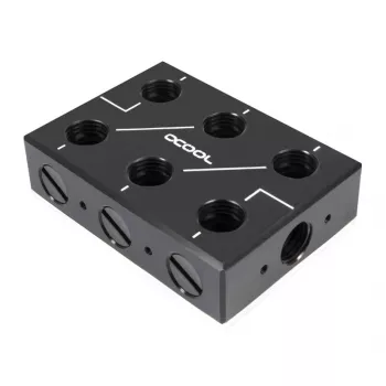 Žarnų jungtis Alphacool 12994 Acetal Juoda 78mm