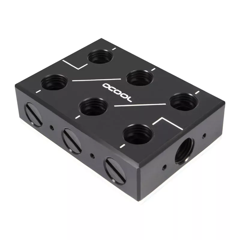 Žarnų jungtis Alphacool 12994 Acetal Juoda 78mm
