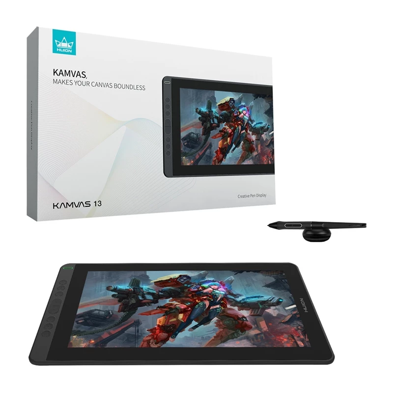 Grafinė planšetė HUION Kamvas 13 13,3 colio IPS 5080 lpi USB Windows Mac (atidaryta dėžutė, demonstracinė)