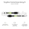 Lightning į USB-C laidą Green Cell KABGC07, 1 m, juodas, Lightning (kištukas) į USB-C (kištukas), 480 Mbps