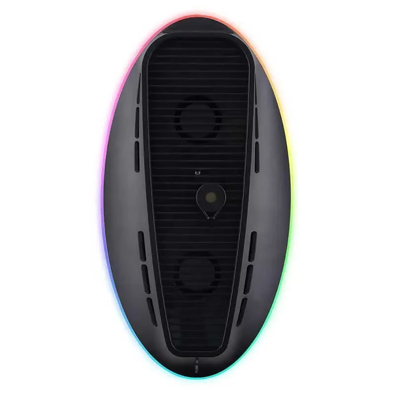 Aušinimo stovas SUBSONIC SA5656, skirtas PS5 ir PS5 plonas, su LED lemputėmis, kelių ventiliatorių aušinimu, USB maitinimu