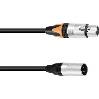Adapterio kabelis PSSO DMX XLR 3 kontaktų į 5 kontaktų, 0,3 m ilgio