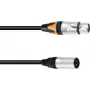 Adapterio kabelis PSSO DMX XLR 3 kontaktų į 5 kontaktų, 0,3 m ilgio