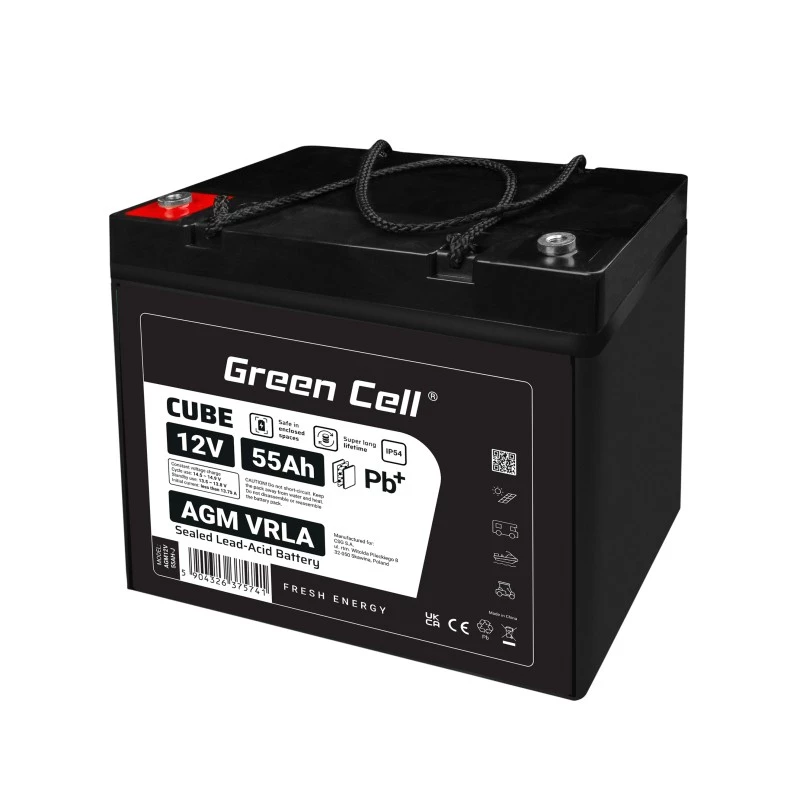 Baterija AGM VRLA 12V 55Ah IP54