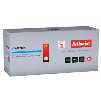 Activejet ATK-5220CN tonerio kasetė (pakaitalas Kyocera TK-5220C; Supreme; 1200 puslapių; žydra)