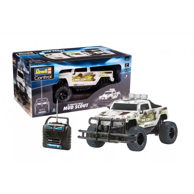 Revell New Mud Scout radijo bangomis valdomas modelis, plento sunkvežimis, elektrinis variklis