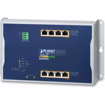 Valdomas komutatorius PLANET IP30 4 prievadų Gigabit Ethernet PoE