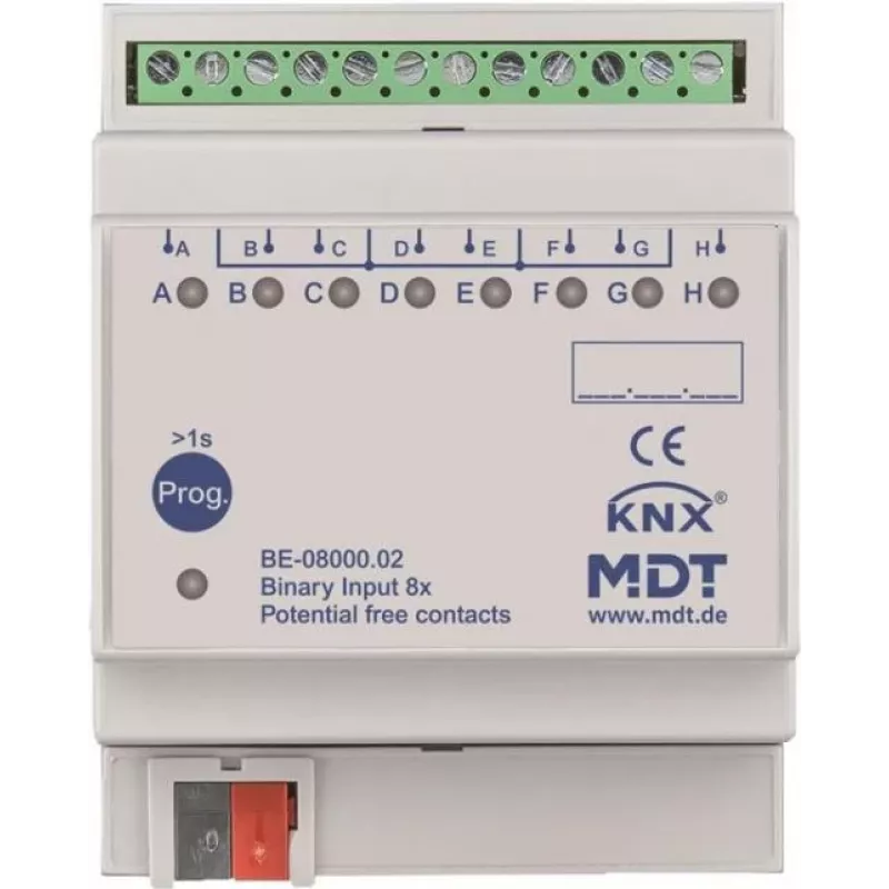MDT BE-08000.02 dvejetainis įėjimas 8 kanalų, 4TE, REG (BE-08000.02)