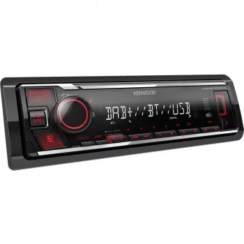Elektronika KMM-BT408DAB, juoda, 1 DIN, 88 W, 4.0 kanalų, 50 W, 20 - 20000 Hz